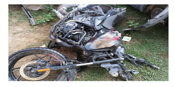 Bike hits the rear of truck, rider killed 