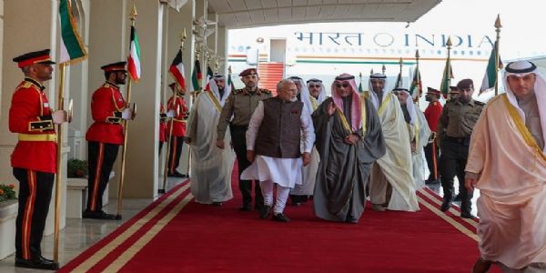 Modi Jets into Kuwait with Warm Welcome: A Historic Visit