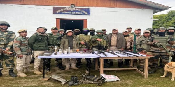 Huge cache of explosives and weapons seized in Bishnupur