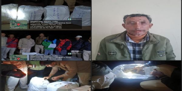 Dhemaji Police arrest man with 53 kg cannabis