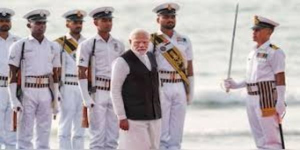 PM Modi pats force on Navy Day