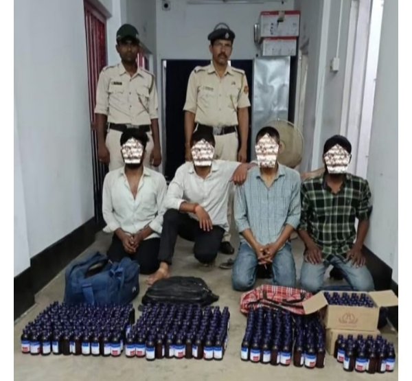 Huge quantity of cough syrup and ganja seized in Tripura