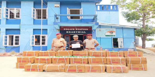 Myanmar national arrested with gelatin sticks and detonators