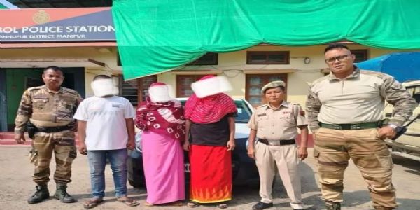 3 peddlers including two women nabbed with heroin in Manipur