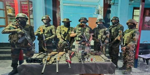 Huge catch of arms and ammunition seized in Manipur
