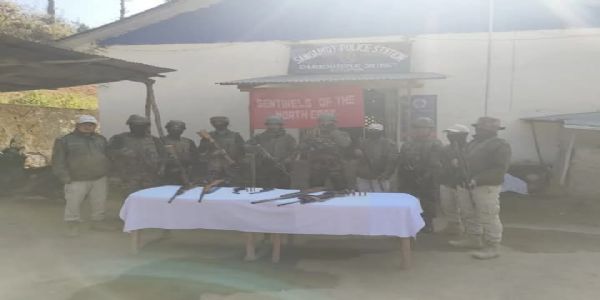 Huge cache of weapons recovered from hill and valley districts of Manipur