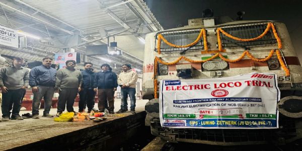 NFR successfully trials electric locomotives in two newly electrified sections