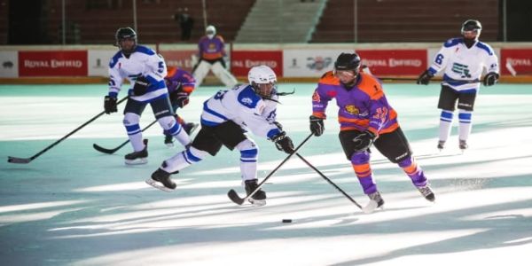 Royal Enfield Ice Hockey League: Padma Desal scores six goals, Sham Eagles beat Chiktan Queens 8-3