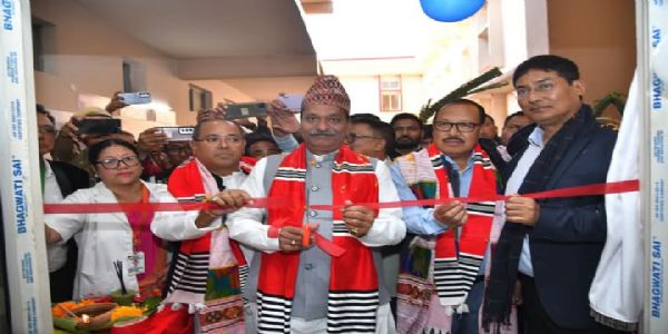 Minister Singhal inaugurates civil hospital in Jonai