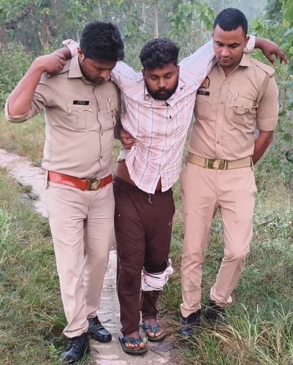 Accused of firing, shot & arrested within hours in Bareilly