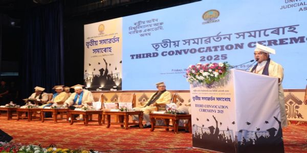 CM Urges NLUJAA Graduates to Uphold Justice and Ethics at 3rd Convocation
