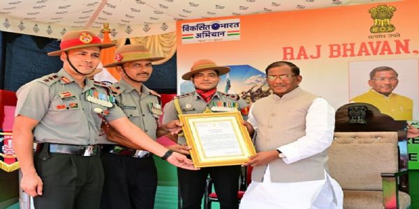 Governor Attends Assam Rifles Investiture Ceremony 2025