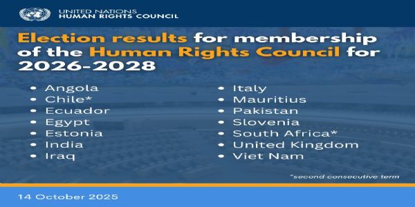India Secures UNHRC Seat for 2026-28, Pledges to Uphold Fundamental Freedoms
