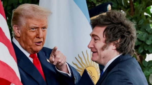 US President Donald Trump and Argentine President Javier Milei