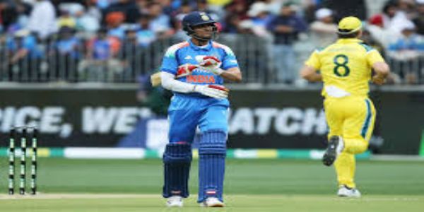 India Post 136/9 in Rain-Hit First ODI Against Australia at Perth