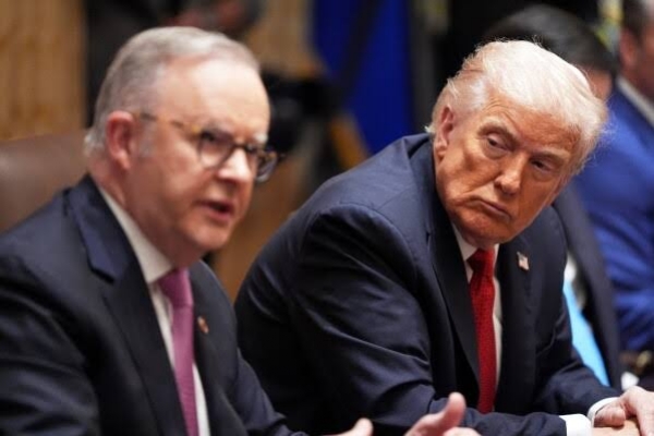 U.S. President Donald Trump and Australian Prime Minister Anthony Albanese