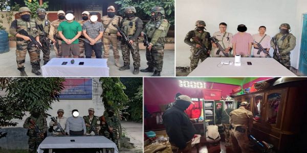 Four rebels linked to banned outfits arrested in Manipur