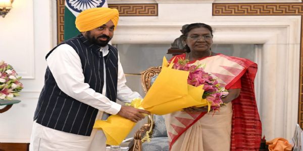 Punjab CM Invites President Murmu to Guru Tegh Bahadur