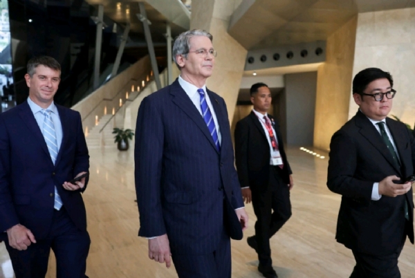 U.S. Treasury Secretary Scott Bessent leaves after trade talks between the U.S. and China in Kuala Lumpur, Malaysia, on Sunday U.S. Treasury Secretary Scott Bessent leaves after trade talks between the U.S. and China in Kuala Lumpur, Malaysia, on Sunday