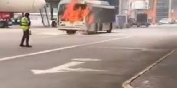 Air India Bus Catches Fire at Delhi Airport; No Casualties Reported