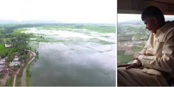 CM Chandrababu Naidu Conducts Aerial Survey of Cyclone-Hit Konaseema; Orders Swift Relief Measures