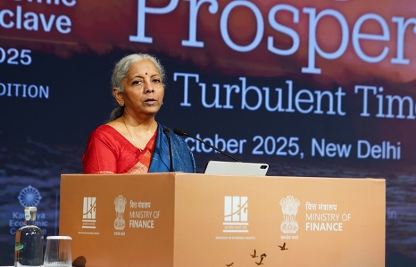 Union Finance Minister Nirmala Sitharaman addressed the Kautilya Economic Conclave 2025