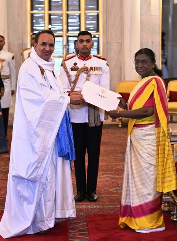 Envoys of Four Nations Present Credentials to President Droupadi Murmu