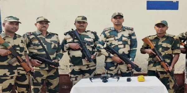 BSF Thwarts Smuggling Plot; Seizes Drones, Narcotics, and Arms at Pakistan Border