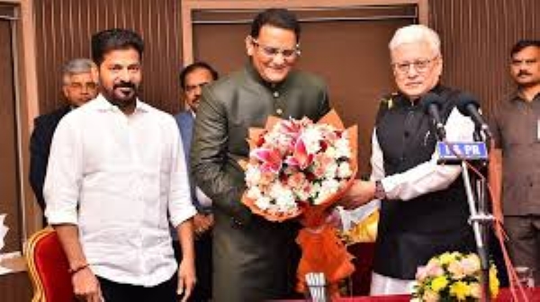 Mohammad Azharuddin Sworn In as Telangana Minister; Inducted as MLC Under Governor’s Quota Mohammad Azharuddin Sworn In as Telangana Minister; Inducted as MLC Under Governor’s Quota