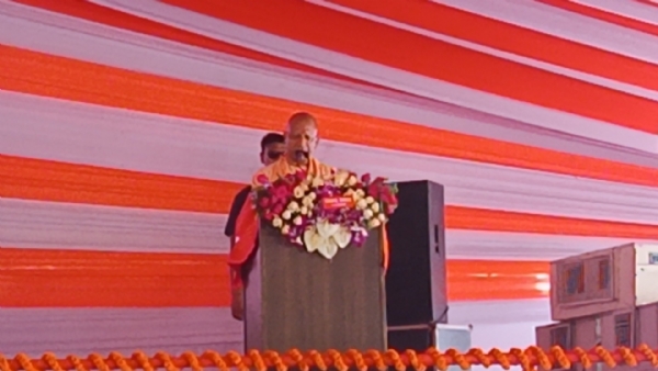 Chief Minister Yogi Adityanath addressed a public meeting in Jalaun