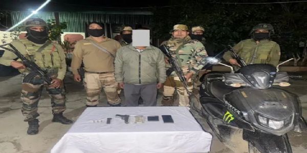UNLF (K) rebel Nabbed in Kakching; Arms, Ammunition, Cash Recovered