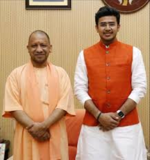 Yogi wishes MP Tejasvi Surya on his birthday Yogi wishes MP Tejasvi Surya on his birthday