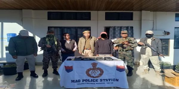 Security Forces Arrest Assam Man with 5.7 kg WY Tablets in Senapati District