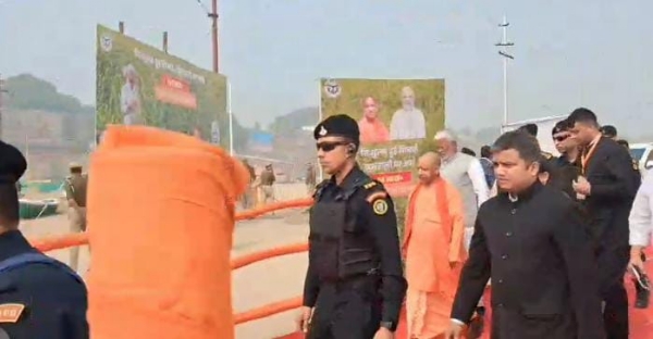 Yogi Adityanath evaluating preparations on the ground