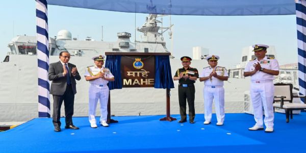 Indian Navy Boosts Coastal Defence with Commissioning of INS Mahe, First-in-Class Anti-Submarine Craft