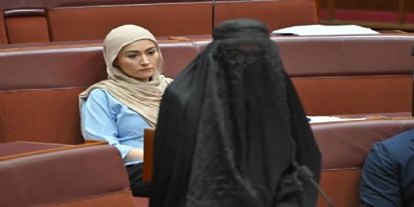 Australian Parliament in Uproar as Far-Right Senator Dons Burqa in Racist Protest