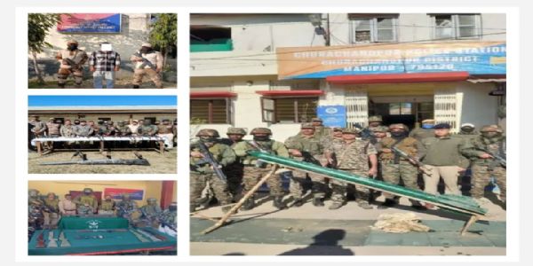 Security Forces Seize Large Cache of Arms and Explosives in Multiple Manipur Operations