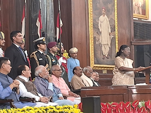 President Droupadi Murmu addressing the ceremomy