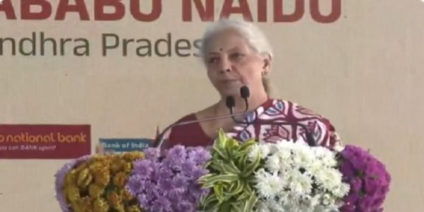 FM Sitharaman and CM Naidu Lay Foundation Stones for 15 Bank and Insurance Offices in Amaravati