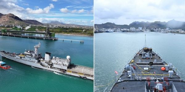 INS Savitri Docks in Mauritius to Bolster Maritime Security and Bilateral Ties