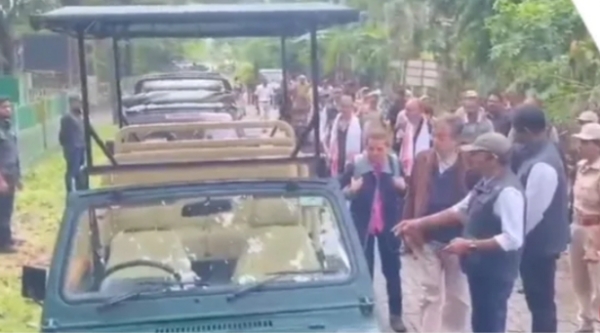 French Ambassador visiting Nameri National Park in Sonitpur.