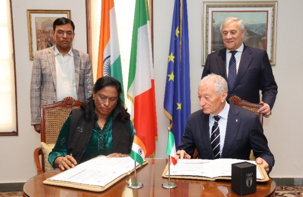 India and Italy Sign Landmark Sports Cooperation Pact to Boost Olympic Partnership India and Italy Sign Landmark Sports Cooperation Pact to Boost Olympic Partnership