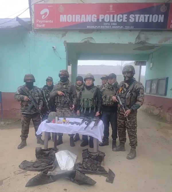 Image of the arrested rebels in Manipur. Image of the arrested rebels in Manipur.