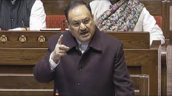 JP Nadda in Rajya Sabha JP Nadda in Rajya Sabha