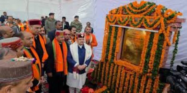 Nadda Lays Foundation Stone for New State Office in Shimla