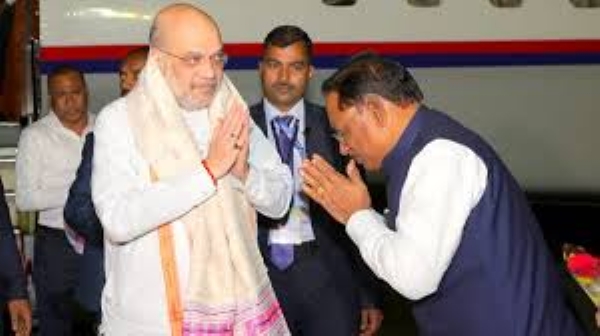 Amit Shah Arrives in Raipur to Attend Bastar Olympics 2025 Closing Ceremony Amit Shah Arrives in Raipur to Attend Bastar Olympics 2025 Closing Ceremony