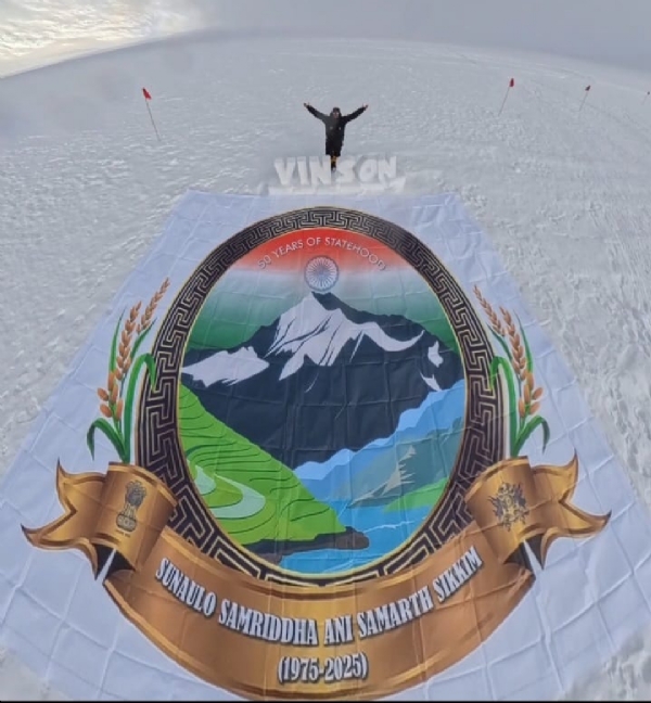 Mountaineer Manita Pradhan on Mount Vinson Massif, the highest peak in Antarctica Mountaineer Manita Pradhan on Mount Vinson Massif, the highest peak in Antarctica