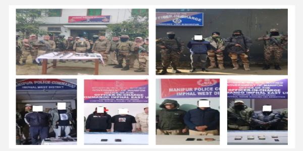 Security Forces Recover Arms, Arrest Multiple Militants, Drug Peddler in Manipur