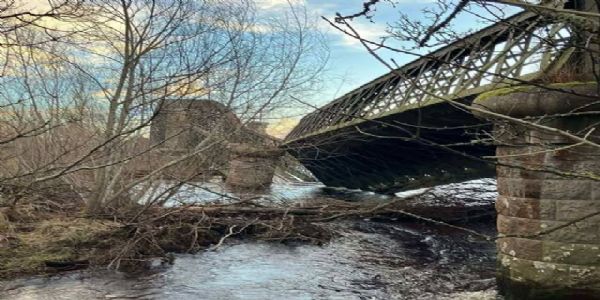 Iconic Spey Viaduct Crumbles into Scotland