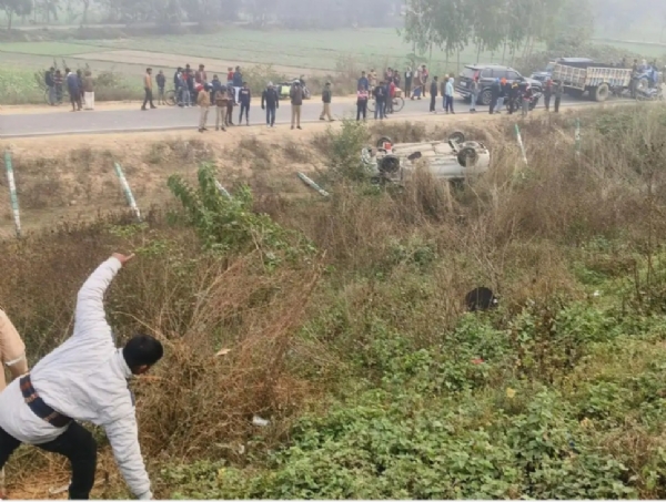 Collision occurred in Sariyan hamlet in the Haidergarh Kotwali region Collision occurred in Sariyan hamlet in the Haidergarh Kotwali region